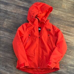 The North Face Bright Orange Waterproof Jacket
